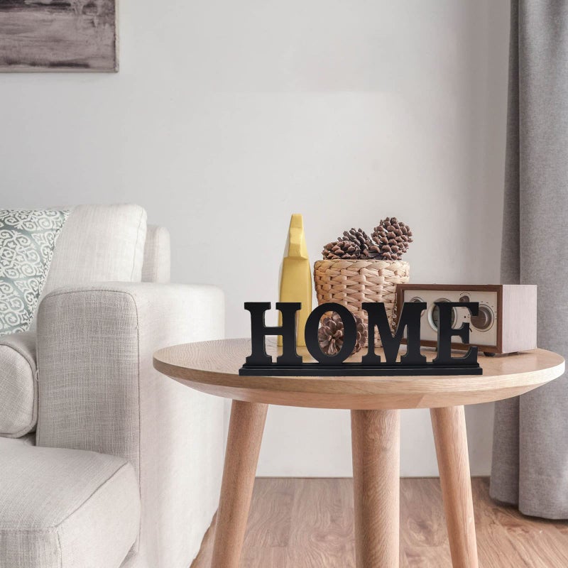E-view Wooden Family Sign for Home Decor - Decorative Letters Tabletop Word Plaque Home DÃ©cor Accents Home - Image 5